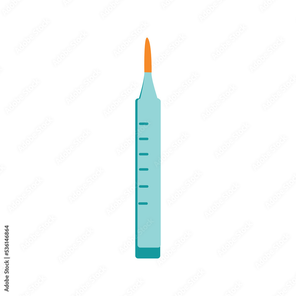 Medical thermometer icon with long shadow. Flat design style. Medical thermometer silhouette. Simple icon. Modern flat icon in stylish colors. Web site page and mobile app design element. Medical thermometer icon with long shadow. Flat design style. Medical thermometer silhouette. Simple icon. Modern flat icon in stylish colors. Web site page and mobile app design element.