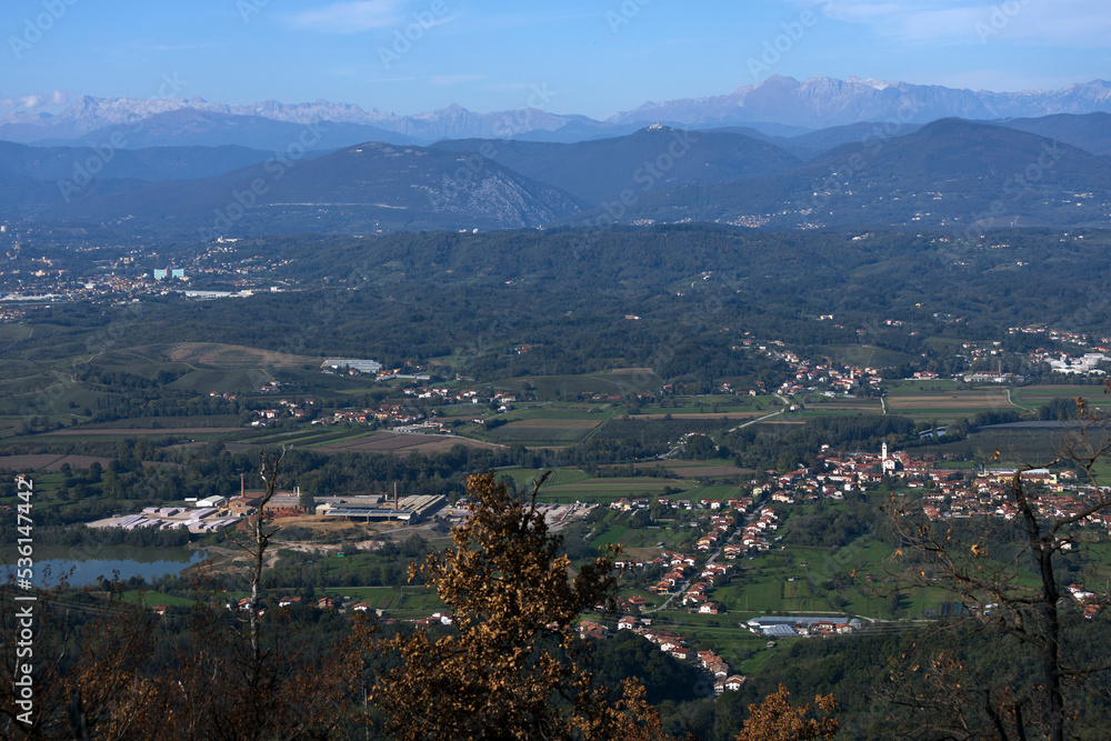 Vipava valley From Karst with Julian Alps in the Background - Slovenia