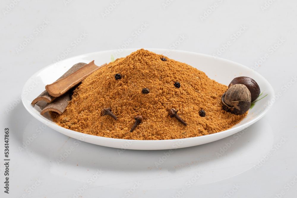 Indian spice isolatd on white