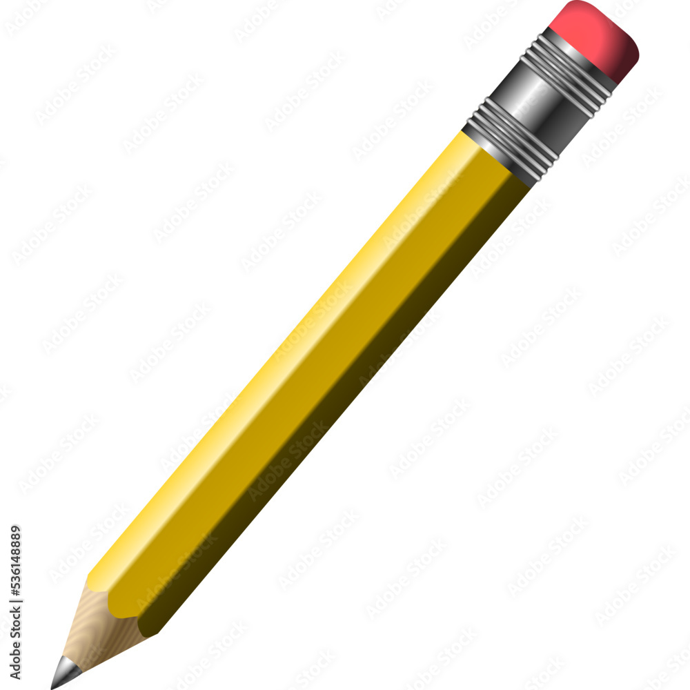 pencil with eraser vector pencil with eraser vector