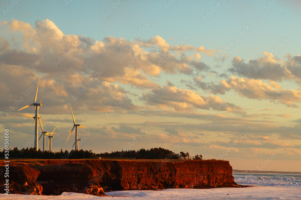 풍력발전기 (풍력발전단지, 캐나다 프린스에드워드 아일랜드)
