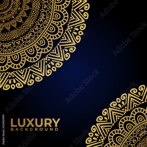 Luxury mandala ornamental background design in arabesque Islamic style 