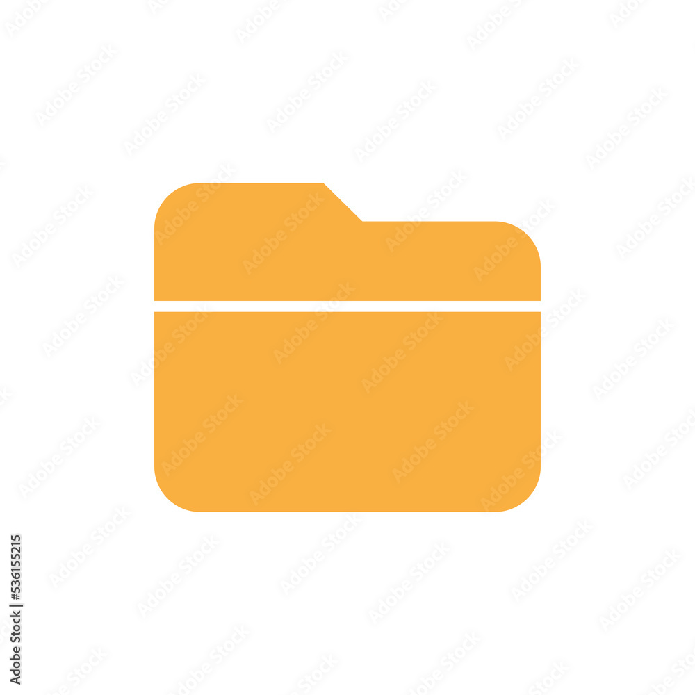 Orange Folder Icon Folder Vector For Your Website App - vrogue.co