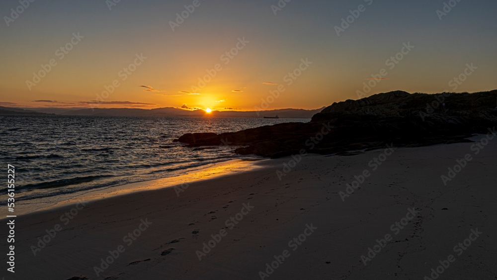 sunset at the beach