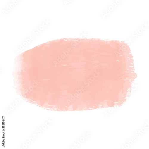 Pink watercolor brush paint vector stylized striped card. Aquarelle abstract hand drawn paper texture liquid colour background
