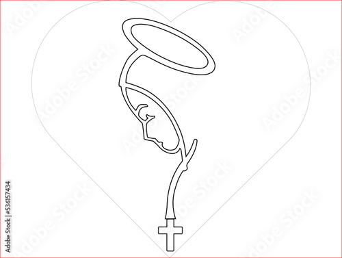 Diseño virgen para led neon flex