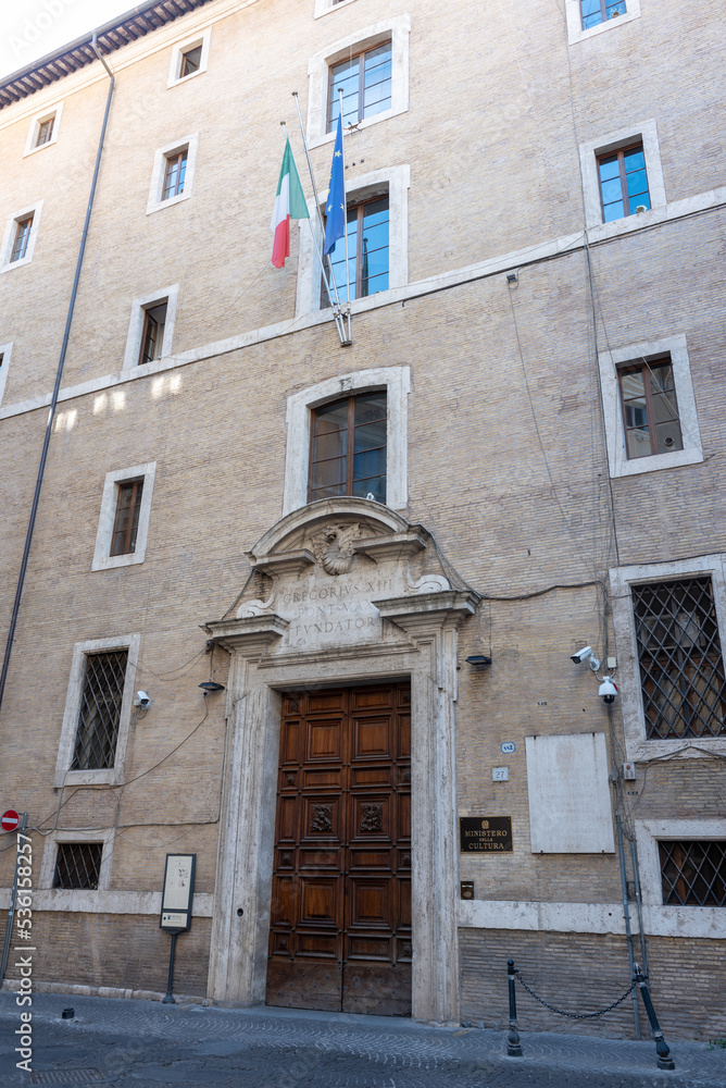 The Facade of the Italian Ministry of the Culture