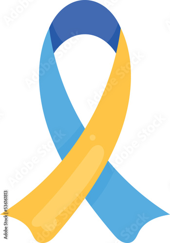 ukraine flag in ribbon campaign