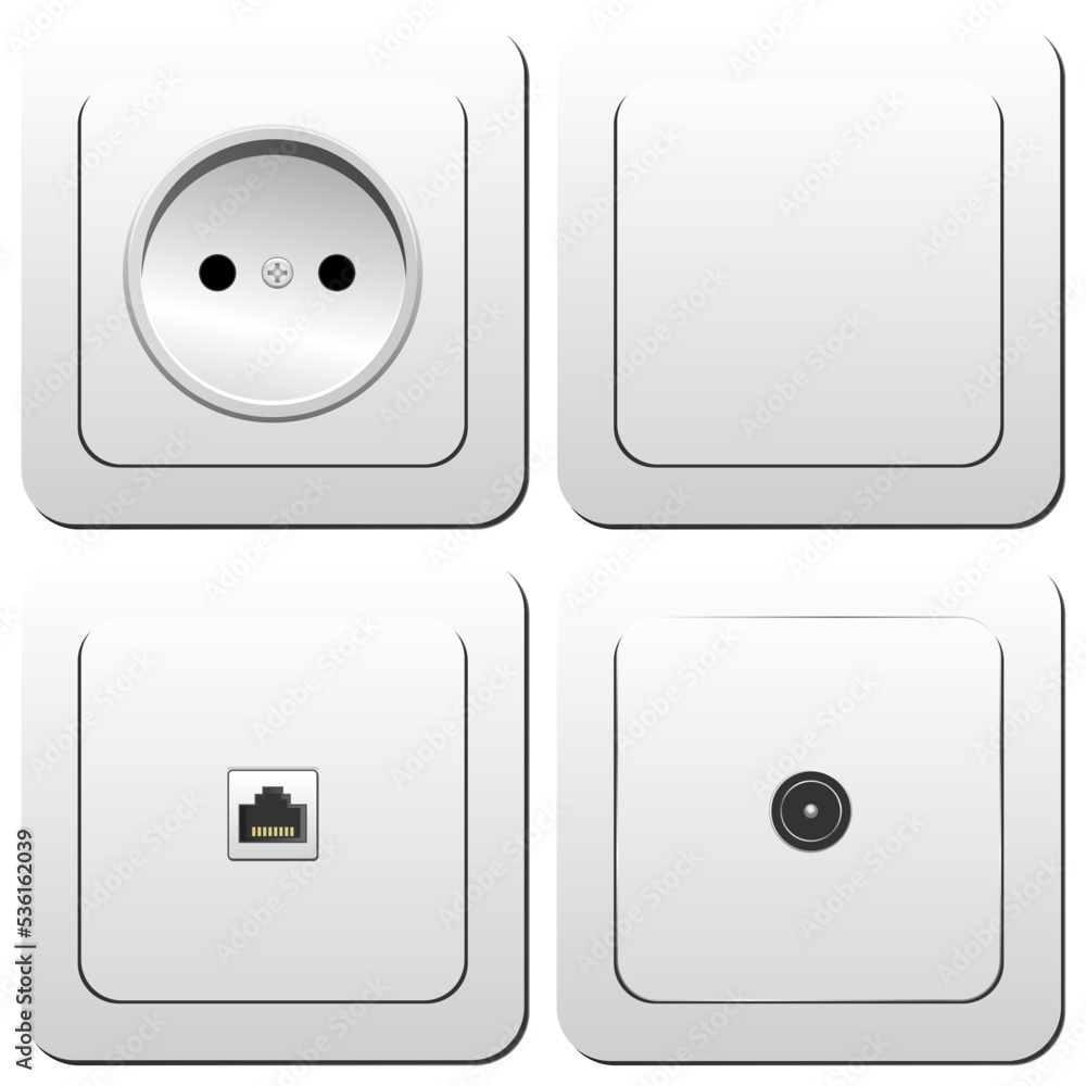 electrical outlet isolated on transparent vector electrical outlet isolated on transparent vector