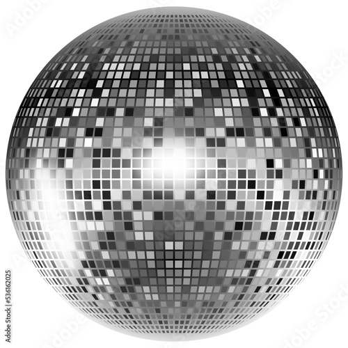 shiny disco ball vector