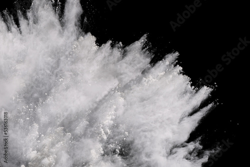 Wallpaper Mural White powder explosion on black background. Colored cloud. Colorful dust explode. Paint Holi. Torontodigital.ca