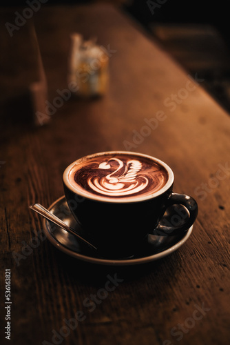 cup of coffee on table