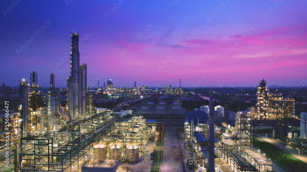 modern chemical plant at twilight modern chemical plant at twilight