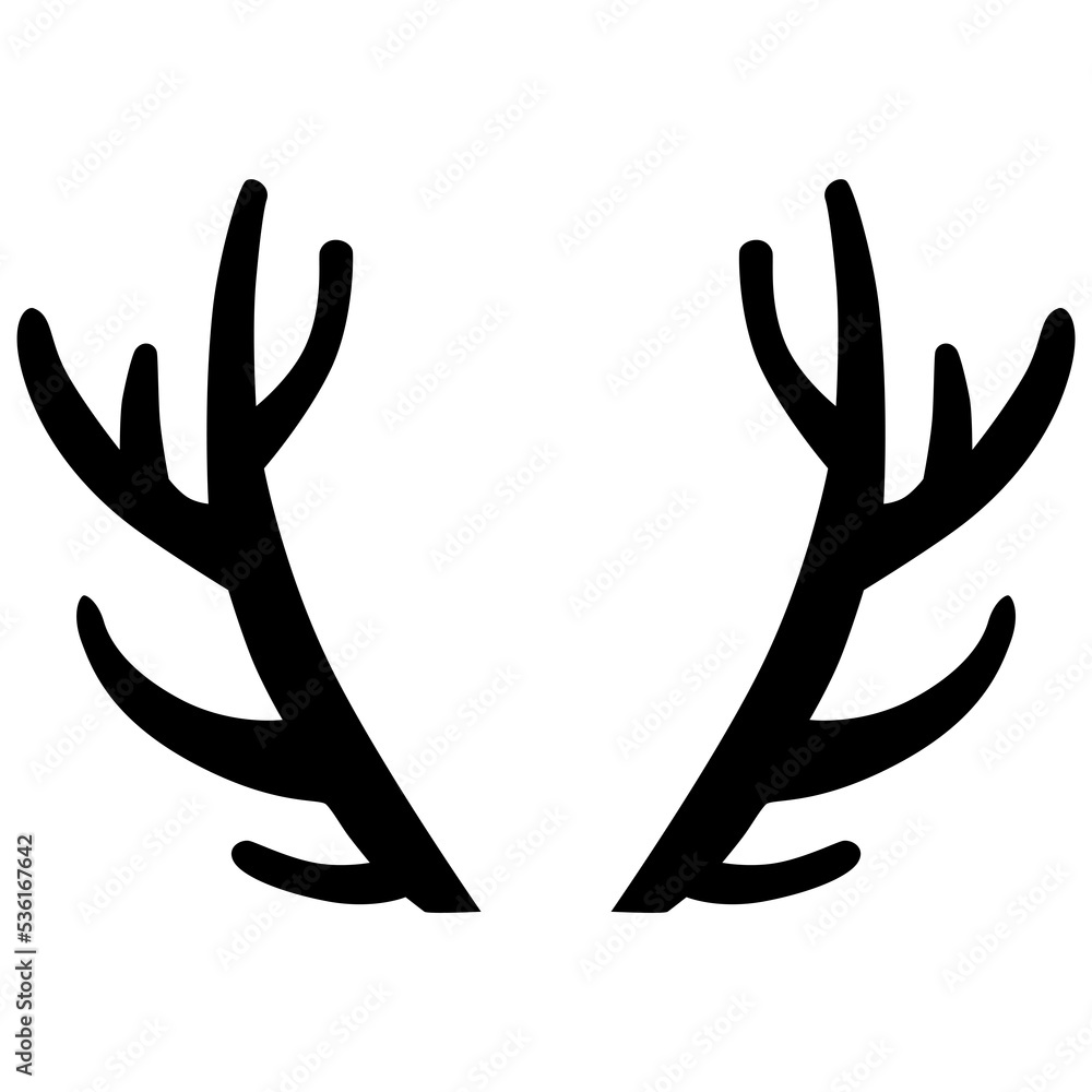 Obraz premium Antlers silhouette.