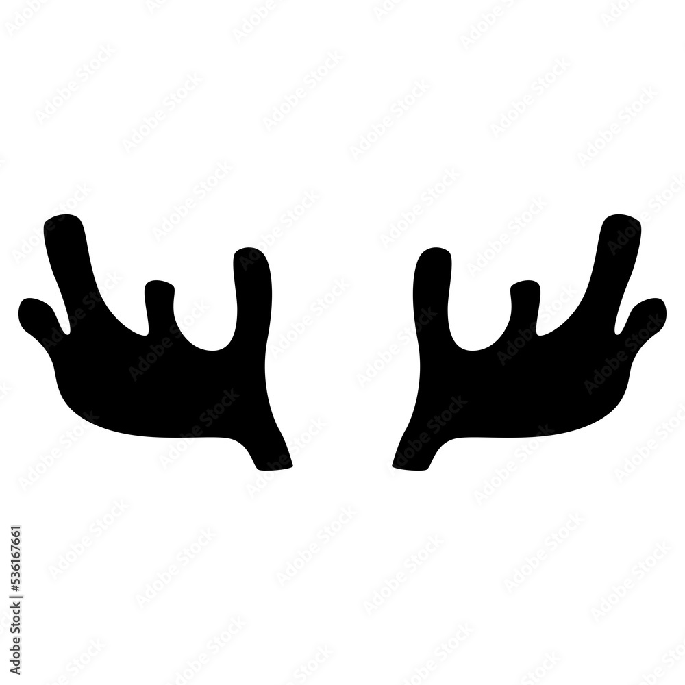 Obraz premium Antlers silhouette.