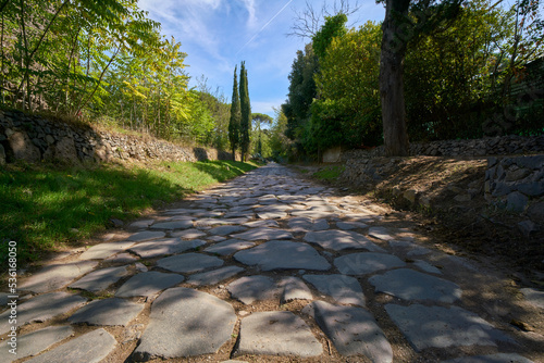 Via Appia antica (antique Appian way), urban regional park in Rome, Italy
 photo