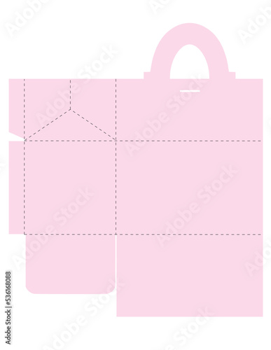 Ribbon Gift Bag Template
