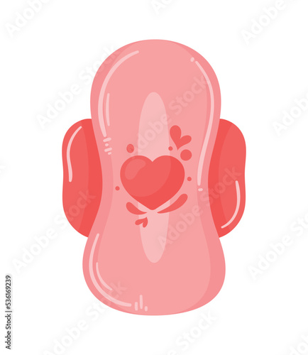 sanitary napkin with heart