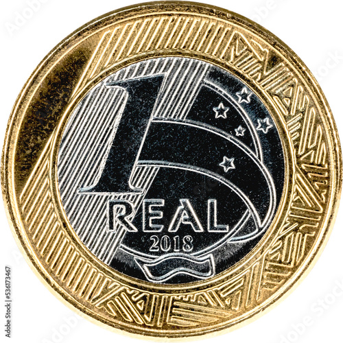 Brazil coin of 1 Real. © JCLobo