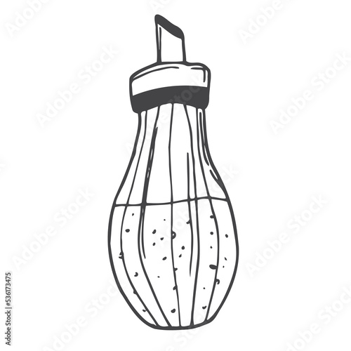 sugar vector illustration with black and white hand drawn style isolated on white background