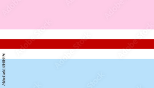 Hijra flag vector illustration. LGBTQ+ community. Cultural context in South Asia. India, Nepal, Pakistan and Bangladesh issue passports to Hijra community. Flag represents gender and spirituality.