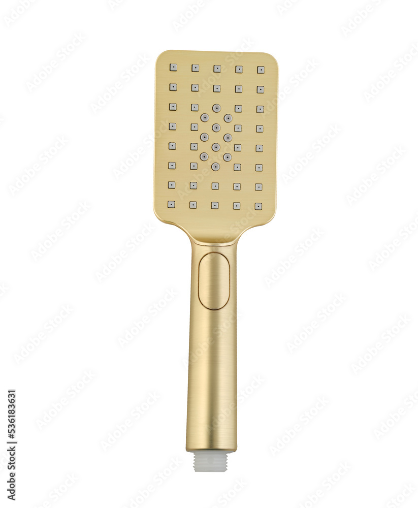 gold Shower head metal shower hose on a white background
gold Shower head metal shower hose on a white background