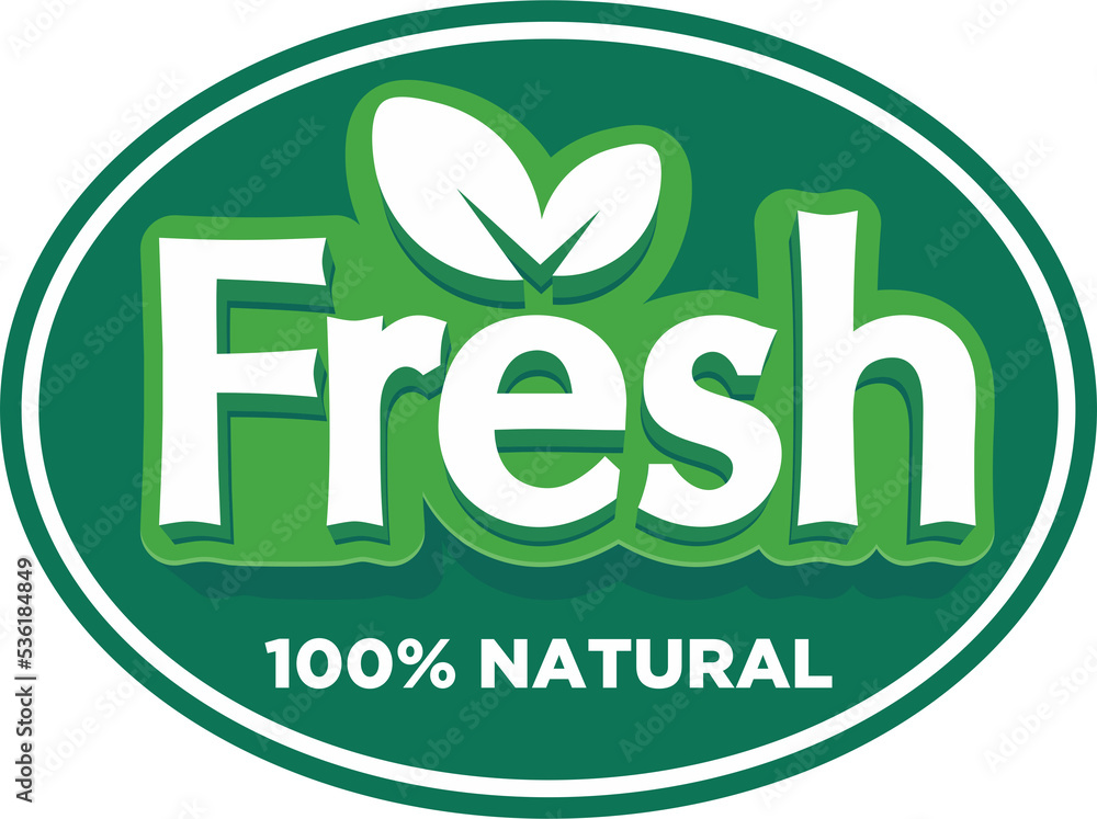 Fresh typography logo design fresh with leaf logo fresh food fresh icon Fresh typography logo design fresh with leaf logo fresh food fresh icon