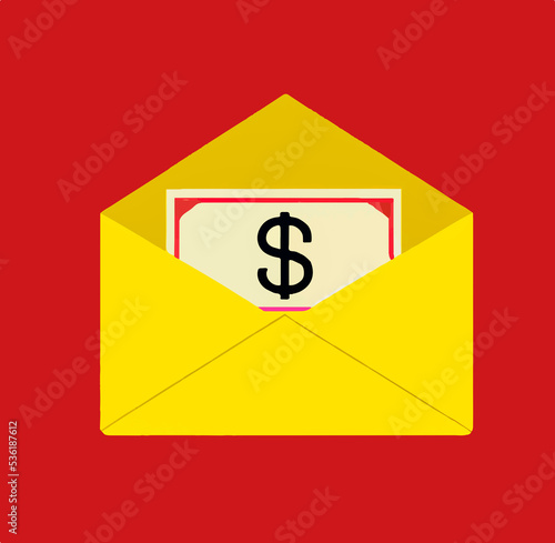 envelope with dollar sign © fitpinkcat84