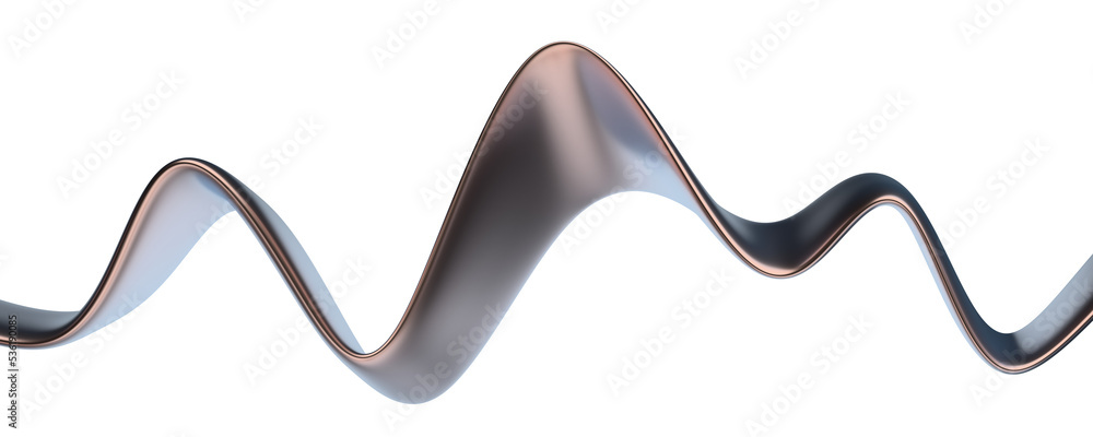 Abstract gold colored shape, 3d render Abstract gold colored shape, 3d render