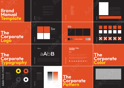 Brand Manual Guide Book design