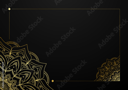 Luxury mandala background with golden arabesque pattern arabic islamic east style. Decorative mandala for print, poster, cover, brochure, flyer, banner. Creative luxury decorative mandala background