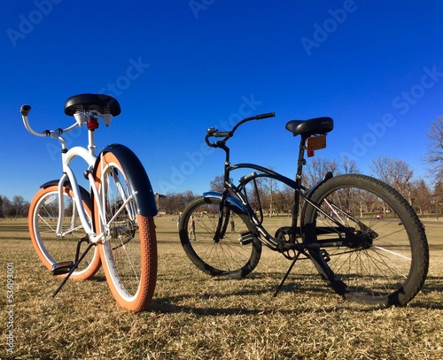 Two Bicycles in the Park