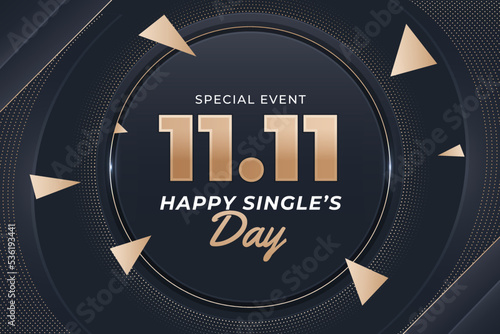 realistic single s day background vector design illustration