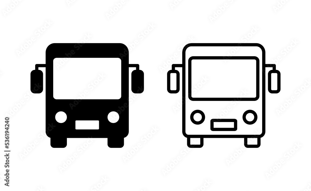 Bus icon vector for web and mobile app. bus sign and symbol. transport symbol Bus icon vector for web and mobile app. bus sign and symbol. transport symbol
