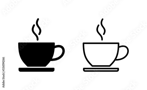 coffee cup icon vector for web and mobile app. cup a coffee sign and symbol