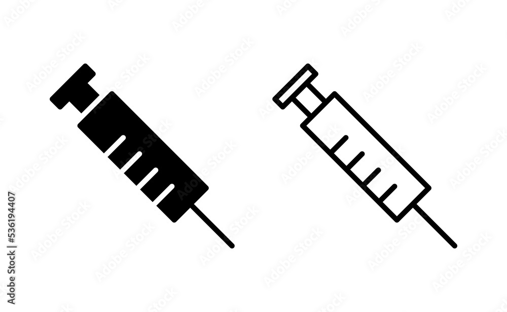 Syringe icon vector for web and mobile app. injection sign and symbol. vaccine icon Syringe icon vector for web and mobile app. injection sign and symbol. vaccine icon
