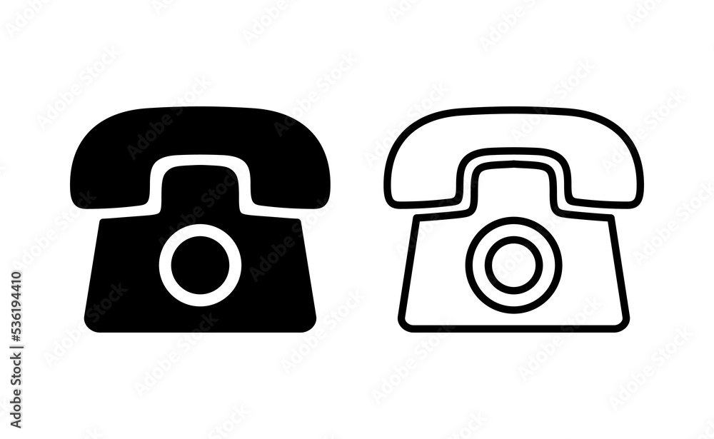 Telephone icon vector for web and mobile app. phone sign and symbol Telephone icon vector for web and mobile app. phone sign and symbol