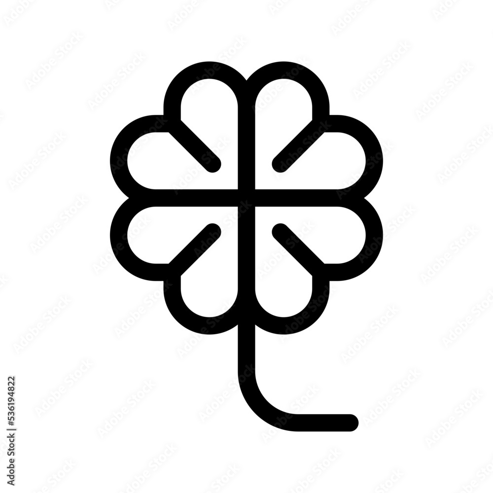 Four Leaf Clover Icon Vector Symbol Design Illustration Four Leaf Clover Icon Vector Symbol Design Illustration