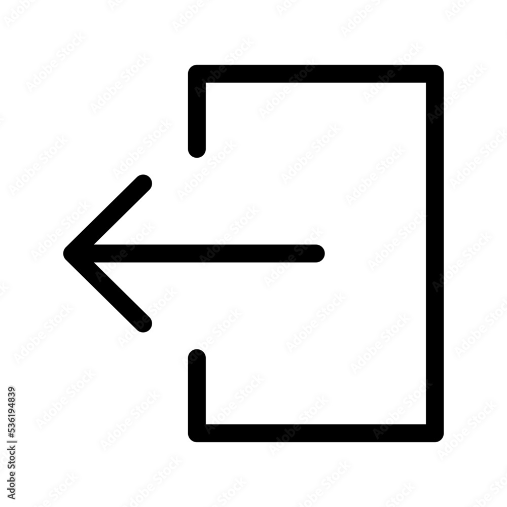 Logout Icon Vector Symbol Design Illustration Logout Icon Vector Symbol Design Illustration
