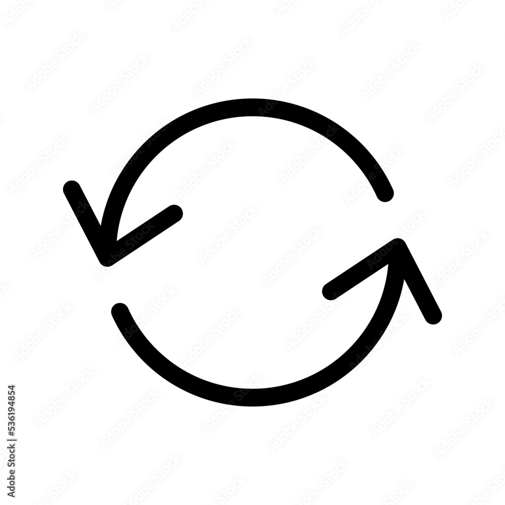 Refresh Icon Vector Symbol Design Illustration