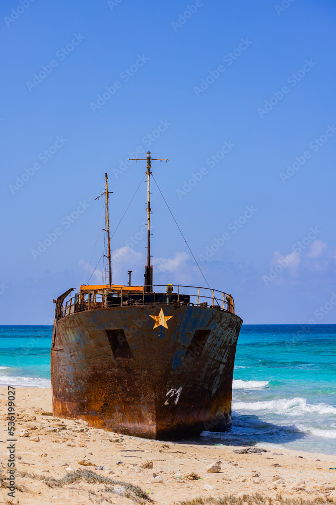 shipwreck on the beach dabaa egypt