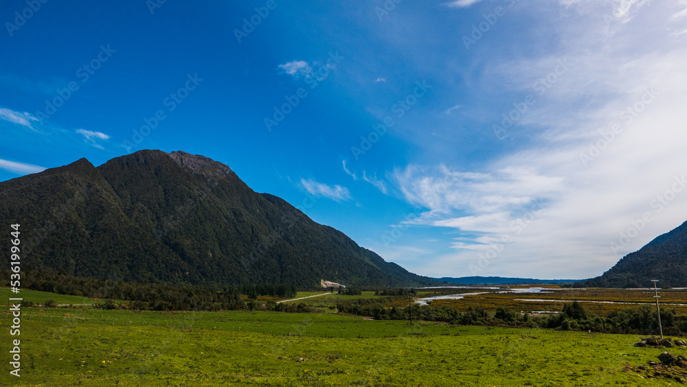 landscape with clouds