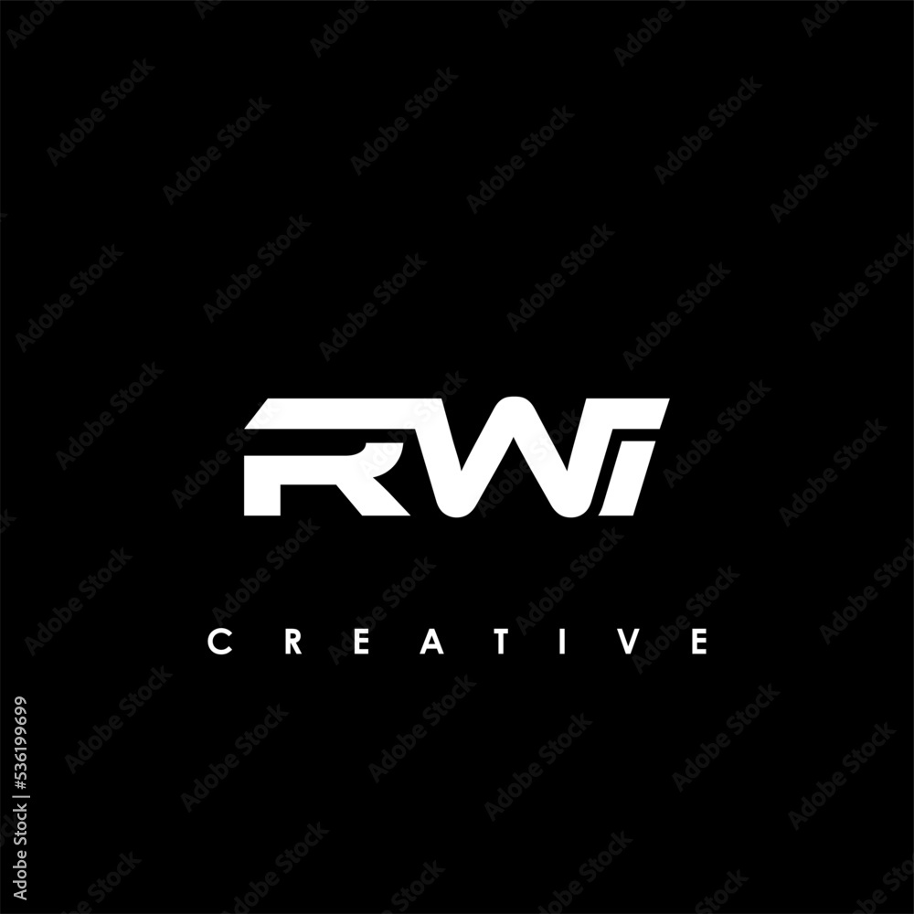 RWI Letter Initial Logo Design Template Vector Illustration RWI Letter Initial Logo Design Template Vector Illustration