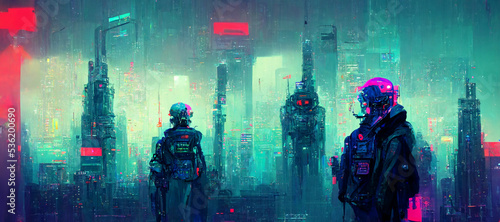 Cyberpunk background