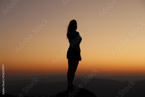 silhouette of a woman