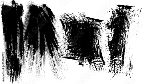 set Brush strokes. Grunge design elements vector. Collection of vector grunge style brushes