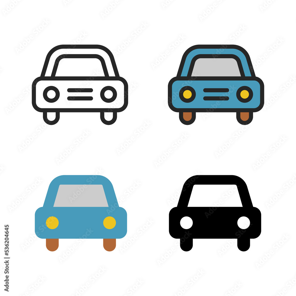 car icons in different styles