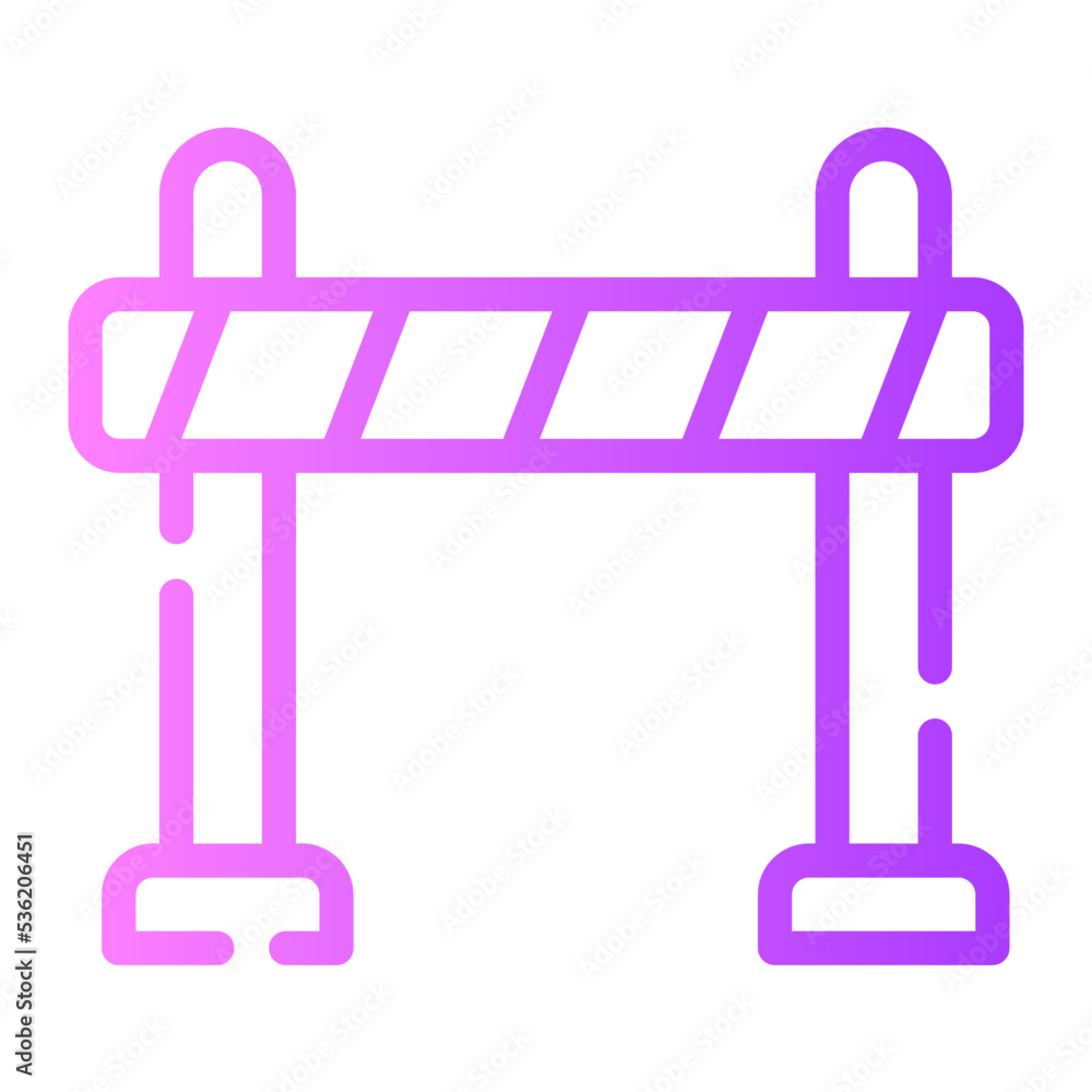 barrier gradient icon barrier gradient icon