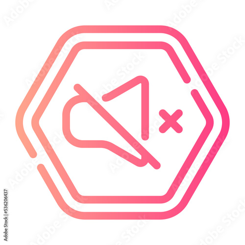 silent gradient icon