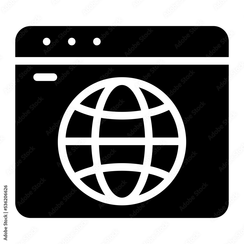 browser glyph icon browser glyph icon